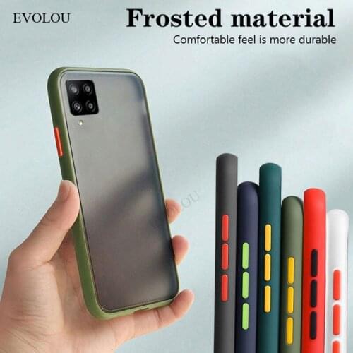 Translucent Shockproof Case for Samsung A42 A12 A02S S21 S30 Plus M51 S20 FE Note 20 Ultra A51 A71 A21 A11 Hard Soft Frame Cover