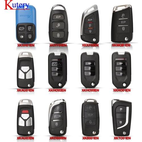 Kutery Wire Remote Key Work For VVDI2/VVDI Key Tool/MIni Key Tool/Key Tool Max XKXH01EN,XKHY04EN,XKKF02EN,XKMQB1EN,XKAU01EN