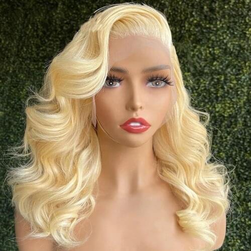 Remy 613 Body Wave Transparent Lace Front Wig For Women With Babyhair Preplucked Brazilian Human Hair Can Dye Straight Glueless