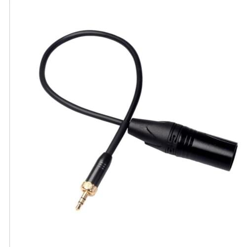 Standard 3.5mm and Lock Plug To XLR Male 3Pin For Sony Camera Video Wireless Microphone Audio Cable