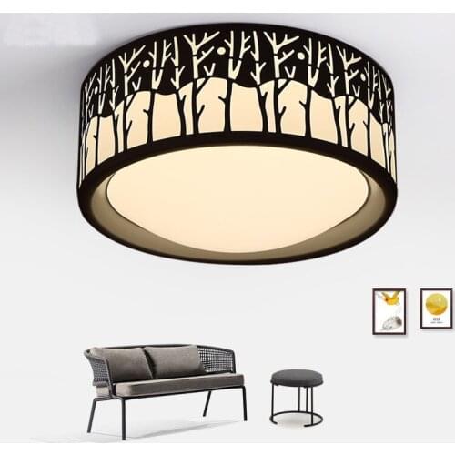 LED ceiling lights round bedroom lamp Warm romantic ceiling light modern creative lighting balcony lamp ceiling lamp ZH FG62