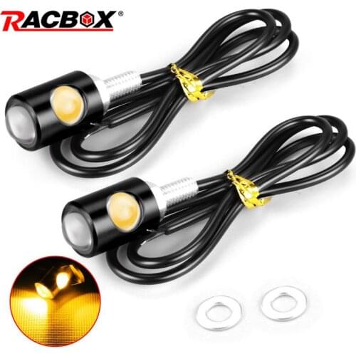 Motorcycle LED Signal Light Super Bright Motorbike Number License Plate Bolt Screw Tail Rear Light Car Moto Brake Lamp Fog Lamps