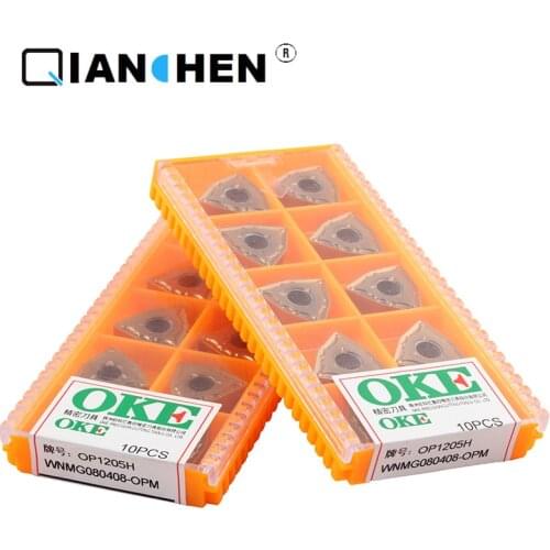Original quality OKE 10pcs/lot high precision high performance high strength CNC WNMG080408-OPM OP1205H industry carbide inserts