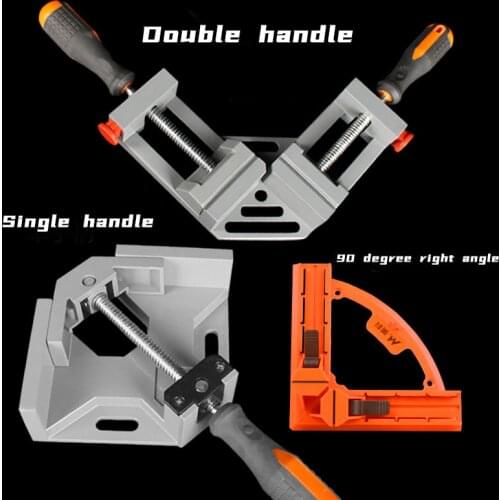 90 Degree Corner Clamp Right Angle Clip Plastic Single Hanle Double Handle Clamps For Woodworking Framing Photo Clamping Tools