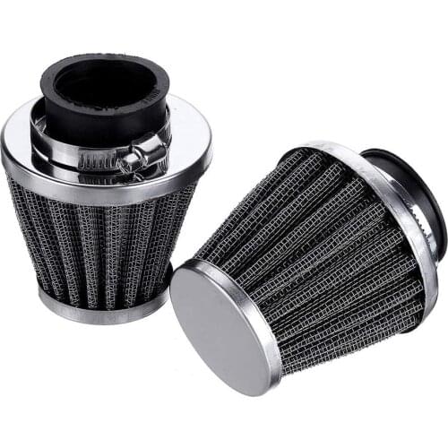 2PCS Universal Motorcycle Air Filter Motorbike Air Intake Filter Cleaner 35/39/42/44/48/50/52/54/60 mm Repalcement
