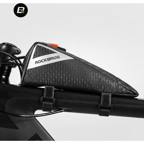 ROCKBROS Bicycle Bags Top Tube Bag MTB Bicycle Road Bike Backpack Put Energy Glue Competition Triangle Storage Shockproof Bag