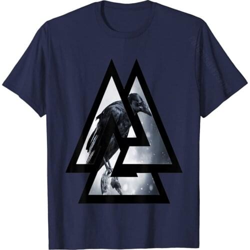 Crow Raven Norse Viking Style Gift For Vikings Lover T-Shirt Cool Tshirts Tops Shirt For Men Special Cotton Printed On T Shirts