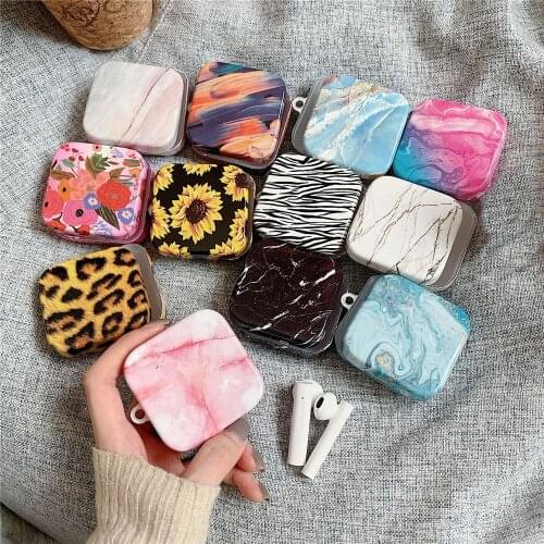 Marble Pattern for Xiaomi Air2 SE Protective Case Water Sticker Marble Wireless Bluetooth Headset Case Hard Shell Case Cover