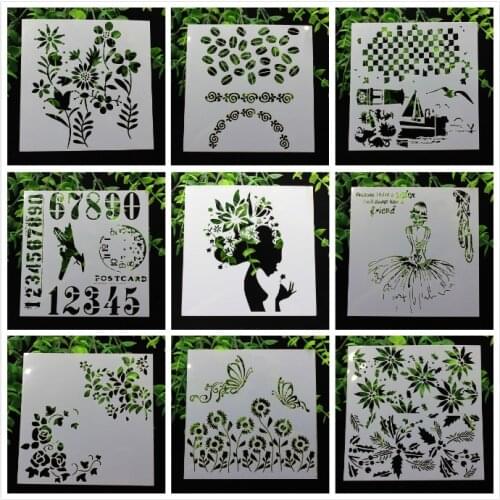 KSCRAFT 1 Sheet Layering Stencils for DIY Scrapbooking/photo album Decorative Embossing DIY Paper Cards Crafts