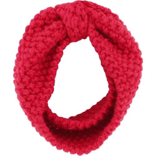 1Pc Beautiful Winter Warmer Ear Knitted Headband Turban Women Lady Crochet Hair Bow Wide Stretch Headwrap