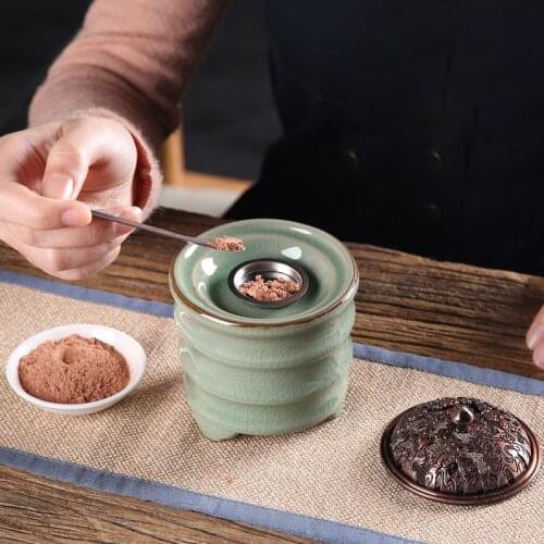 220V Electric Wax Melts Burner Wax Candle Oil Warmer Fragrance Powder Burner Electric Diffuser Aromatherapy Mastic Heater Censer