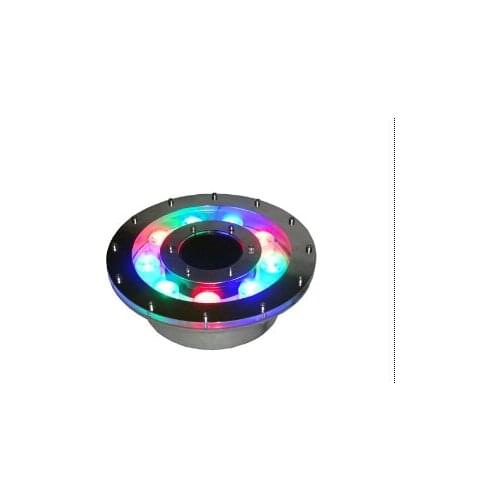 316 stainless steel rgb colorful led fountain lighting DC12v 9w led under water lamp IP68 waterproof CE&ROHS 60pcs/lot promotion