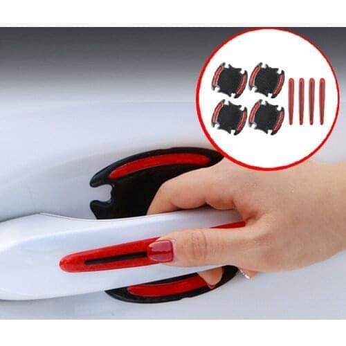 3D Car Reflective Sticker Car door handle door bowl Cover Accessories for Jeep Dodge Journey JUVC/Charger/DURANGO/CBLIBER/SXT