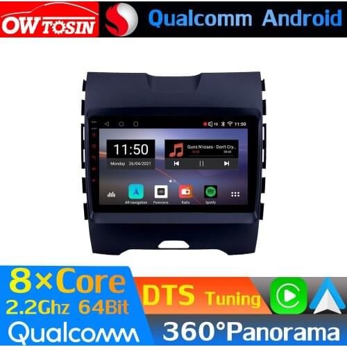 Qualcomm 8Core Android Car Media For Ford Edge 2 2015-2018 GPS Navigation 360 Camera Radio CarPlay Auto DTS HIFI DSP 4G LTE WiFi