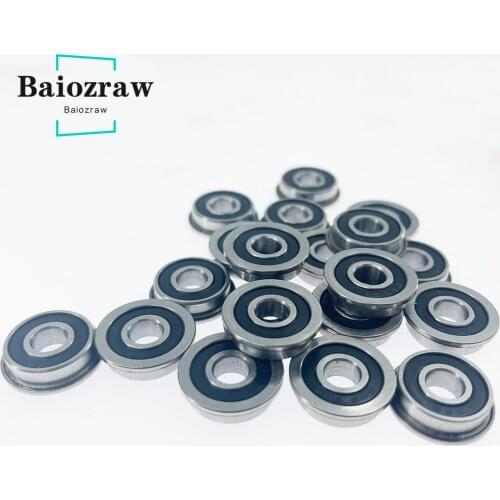 F695-2RS Bearing 5x13x4mm ABEC-7 Flanged Miniature F695 RS Ball Bearings for Mobius 3.1 Voron 0/2.4 Voron Switchwire Printer