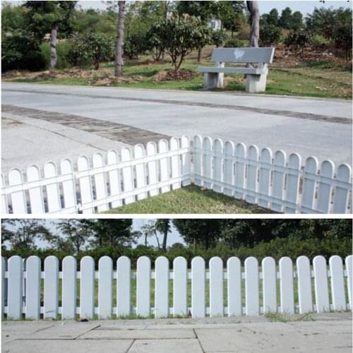 White PVC Plastic Fence European Style For Garden Driveway Gates Christmas Tree KI
