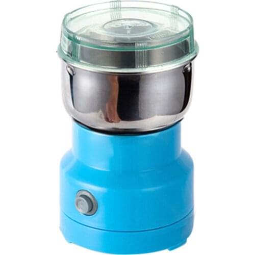 Household Small Grinder Grain Crusher Easy To Assemble 1pcs Perfect For Home Blue Chinese Herbal Medicine Rock Sugar Grinder