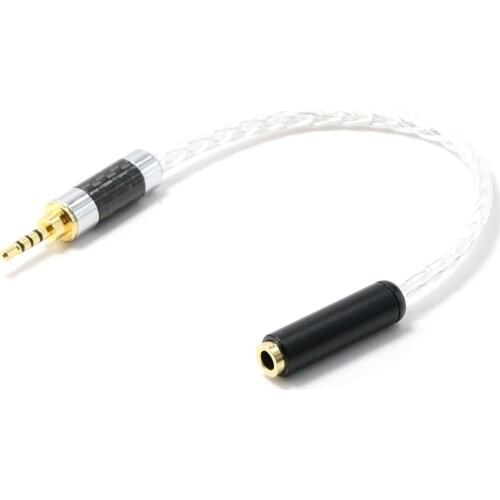 DH1203 Hight Quality 4N OCC 4.4MM Balanced Male to 3.5MM Balanced Female Adapter Cable
