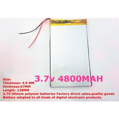 Best battery brand 1PCS Sell like hot cakes 4967128 'li polymer' ma '4800MAH for the tablet PC
