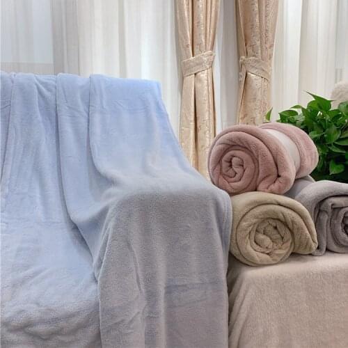 Soft Warm Coral Fleece Blanket Winter Sheet Bedspread Sofa Plaid Throw Light Thin Mechanical Wash Flannel Blankets
