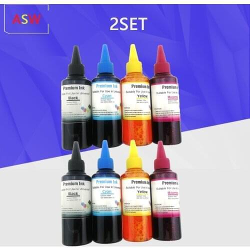 Universal 100ml Refill Dye Ink Kit for Epson for Canon for HP for Brother All Model Printer ink CISS Ink Voor inkt Tank