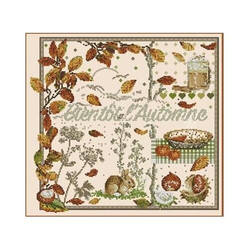 MM Mouse avatar Counted Cross Stitch Kit Cross stitch RS cotton with cross stitch Mrs. Lafite mlf123 autumn rabbit
