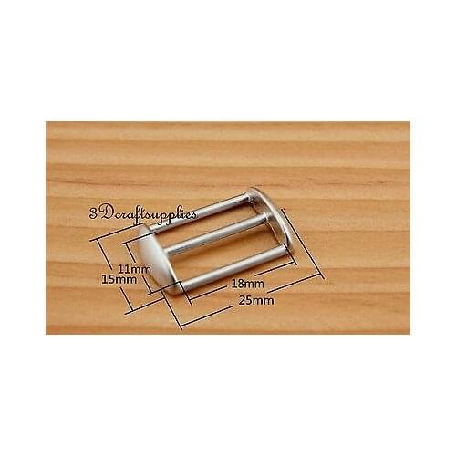 Cap strap adjuster rectangle Adjustable sliders Hat Hardware 3/4 inch 25pcs U165