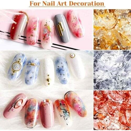 Rose Gold Silver Nail Art Glitter Sequins DIY Nail Nail Charm Pigment Decoration Gel Artdecorations Flakes X7I7