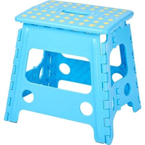 Folding Step Stool Portable Chair Seat for Home Bathroom Kitchen Garden Camping Kids Handle Portable Folding Stool
