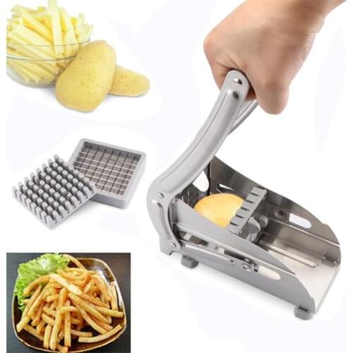 Konesky Stainless Steel French Fry Potato Cutter Slicer Chipper Kitchen Gadgets Cucumber Slice CutPotato Chips Making Machine