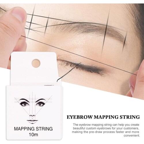 Mapping Pre-ink String Microblading Eyebow Make Up Dyeing Liners Thread For Semi Permanent Positioning Eyebrow Measuring Tools