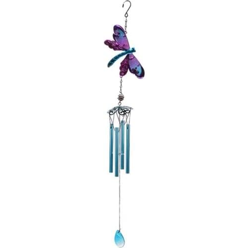Wind Chimes Dragonfly Hanging Ornaments Aeolian Bell Windchime Garden Home Decor 27RE