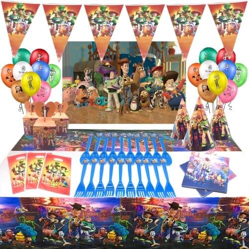 Toy Story Birthday balloons 2years Birthday Party Decorations Cake Topper Cake Decorating Tools Disney Balloons Baby Shower