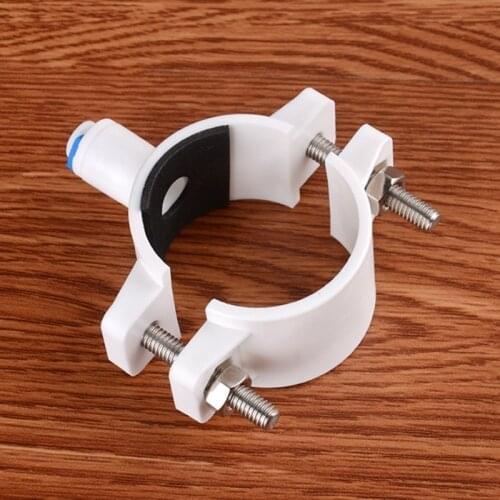 Ro Water 40mm Drain Waste Water Pipe Clamp Saddle Clips 1/4" Od Hose Quick Connection Reverse Osmosis Aquarium