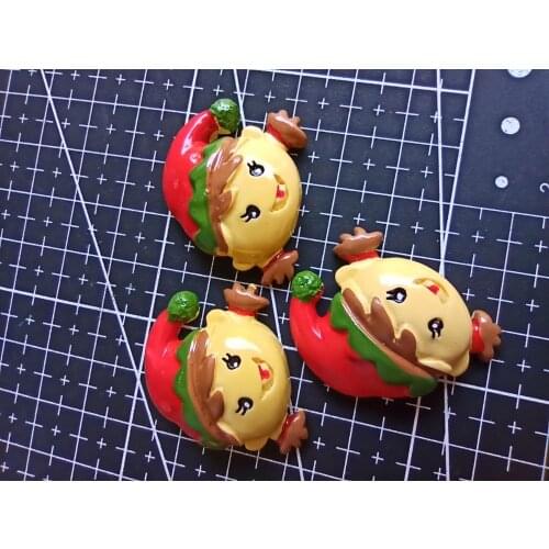 1pcs/lot resin flat back black girl with hat 31mm Scrapbook Embellishment DIY Phone Decoration