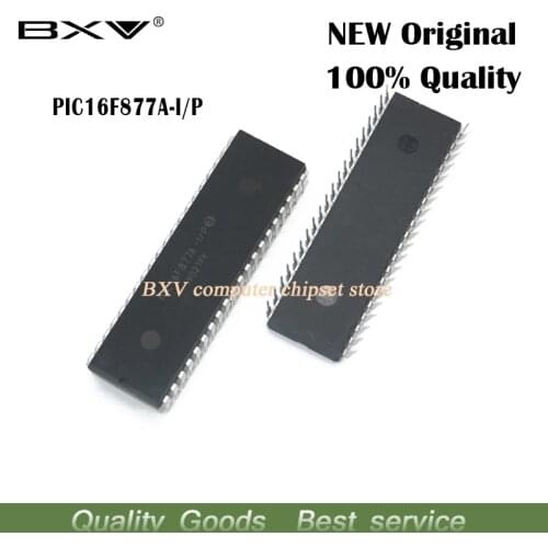 2pcs PIC16F877A-I/P PIC16F877A 16F877A DIP40 Enhanced Flash Microcontrollers new original ic