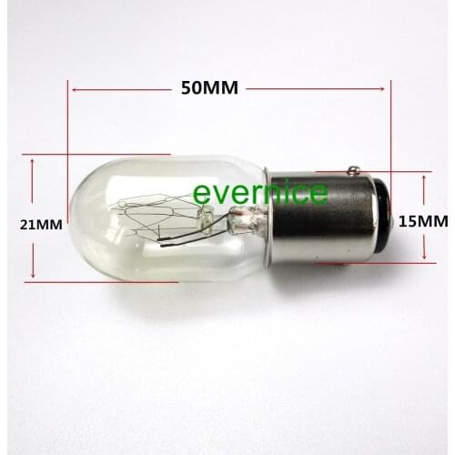 1PCS 110V Push In Type Clear Light Bulbs for Singer other Home Sewing Machine 15W
