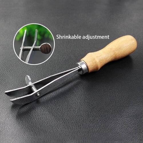 1pcs Adjustable Leather Edge Stitching Groove Punches Tool Leather Edge Creaser Edger Tool DIY Handmade Leather Working Tool Set