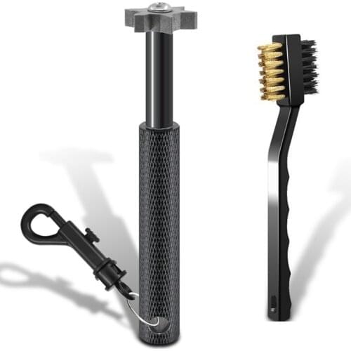 1pc Golf Club Groove Sharpener + 1pcs Golf Brush Brand new, can Cleaning and Sharpening Kit for Wedges and Irons For golfer
