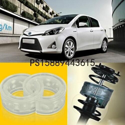 2pcs Power Front /Rear Shock Suspension Cushion Buffer Spring Bumper For Toyota Yaris