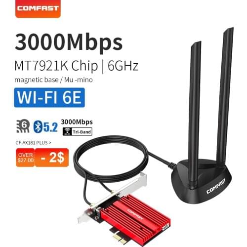 3000Mbps PCIe WIFI 6 Desktop Wifi Card AX200 For Win 10 802.11ac/ax Bluetooth 5.1 Dual Band Wireless Adapter antenna wi fi card