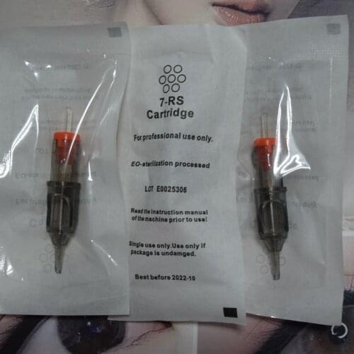 50/100Pcs Tatuaje Maquina Cartridge Tattoo Needles Micropigmentation Permanent Make-Up eyebrows eyelinver lips Microblading