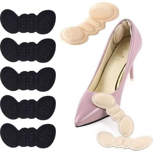 6 Pairs Heel Insoles Pads for Women High Heel Shoes Adhesive Liner Grip Heels Protector Sticker Foot Pain Relief Care Insert Pad