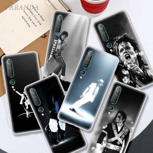 Michael Jackson King POP Case For Xiaomi Mi 11 Poco X3 NFC 9T 10T Note 10 Lite 5G 10s CC9e M3 A2 Translucent Soft Phones Cover