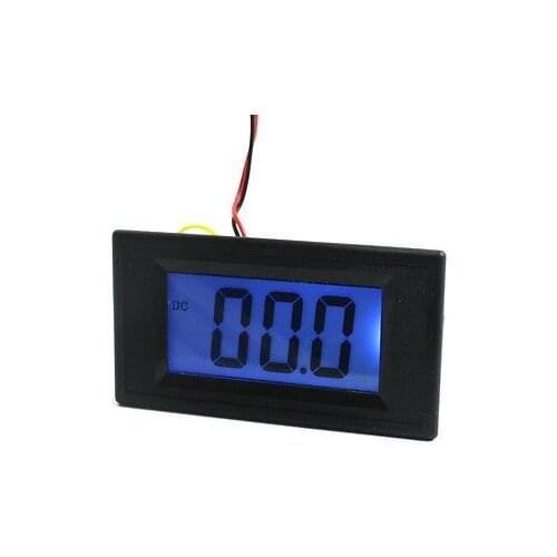 DC20mV/DC200mV/DC2V/DC5V/DC10V/DC20V/DC24V/DC200V/DC500V Black LCD Rectangle Voltage Testing Panel Voltmeter Counter YB5135D