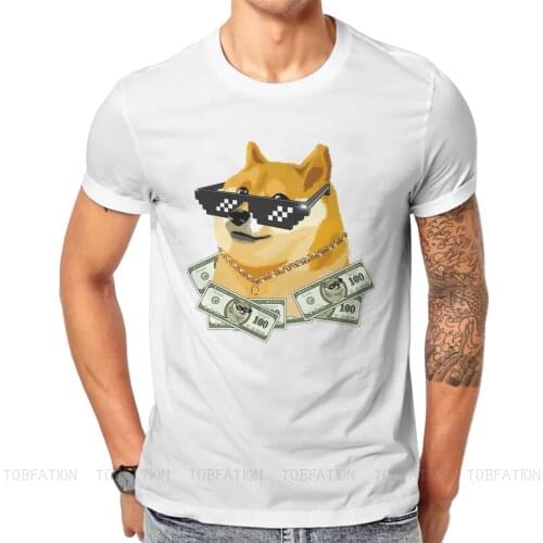 Crypto Cryptocurrency DogeCoin Doge T Shirt Classic Grunge Summer Big size Cotton Mens Tops Harajuku O-Neck TShirt