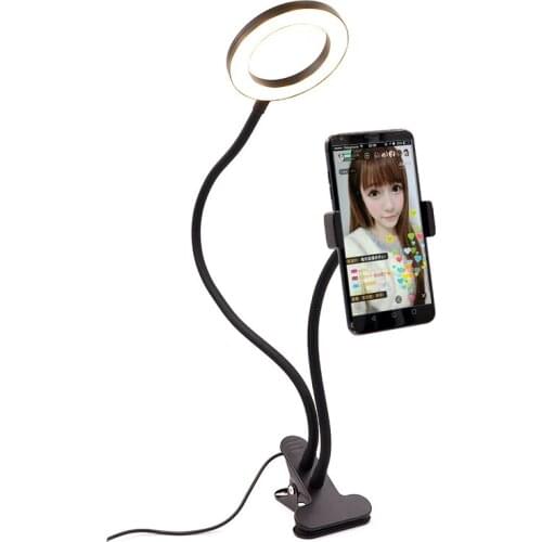 Long Arm Selfie Ring Light Lazy Mobile Phone Holder Bracket Photography ring light LED Light For Youtuber tik tok Live Stream