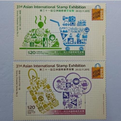 2015 Hong Kong stamps, 31st Asian stamp exhibition stamp sheetlet， China Post Stamps Postage Collection