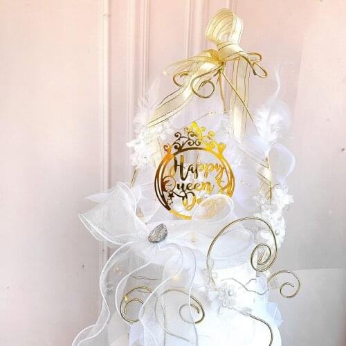 Crown Birthday King Queen Queen Princess Prince Birthday Acrylic Cake Party Supplies Cute Gift Happy Birthday Cake Topper