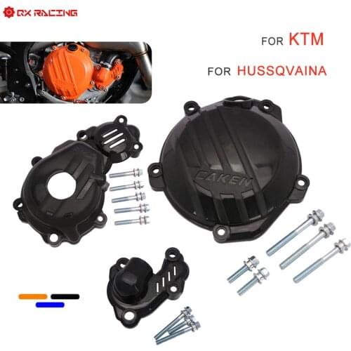 Motorcycle Magneto Engine Covers Clutch Cover Water Pump Guard Set For KTM SXF EXCF XCF 250 350 Husqvarna FC FX 2016-2020 2021